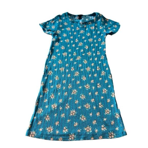Art Class Ribbed Floral Girl dress S6/6x - Picture 1 of 4